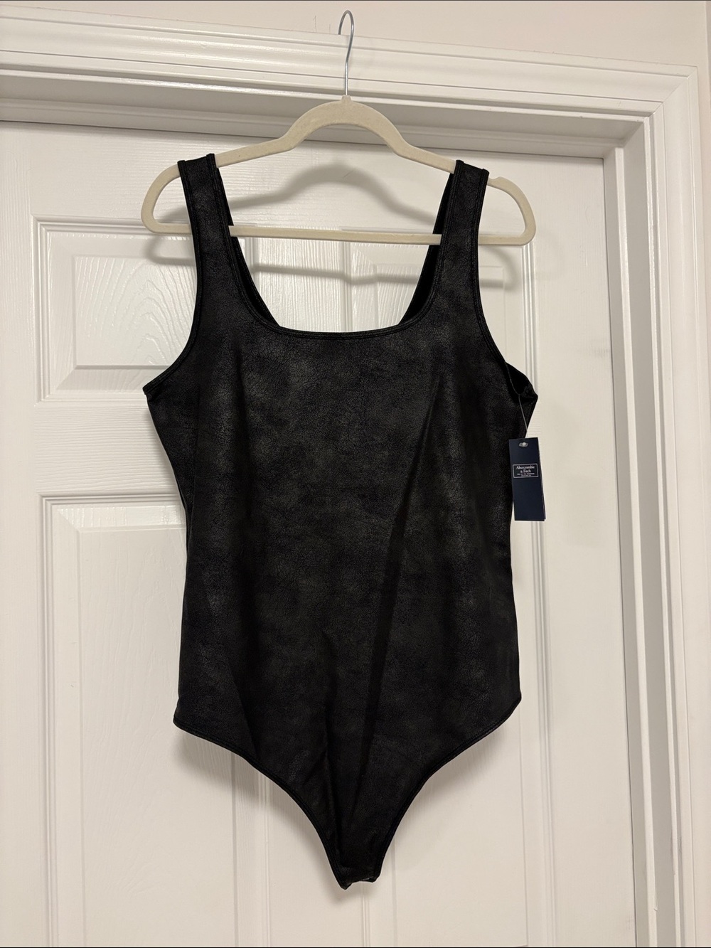 Abercrombie & Fitch Black Scoop Neck Bodysuit